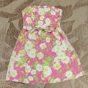 Lilly Pulitzer Pink and Green Floral Dress